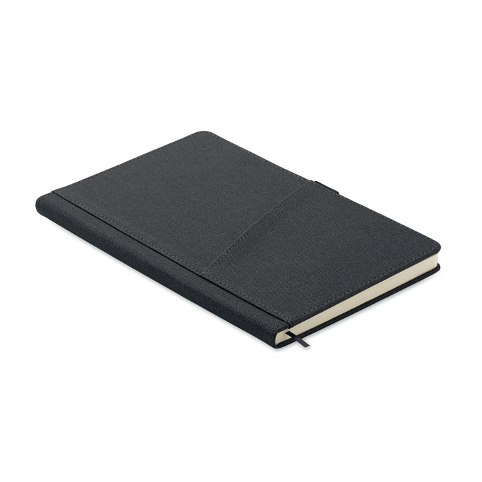 CINCO - A5 notebook PU front pocket - Black