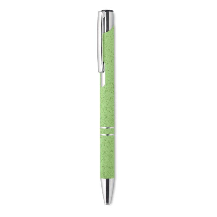 BERN PECAS - Wheat Straw/ABS push type pen - Green