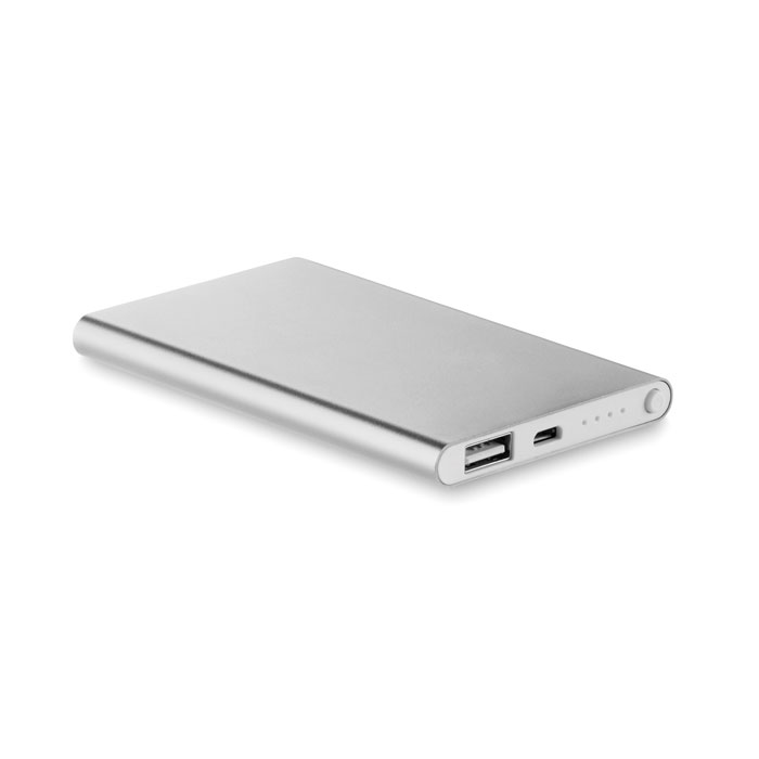 POWERFLAT - Powerbank 4000mAh 5W - Matt Silver