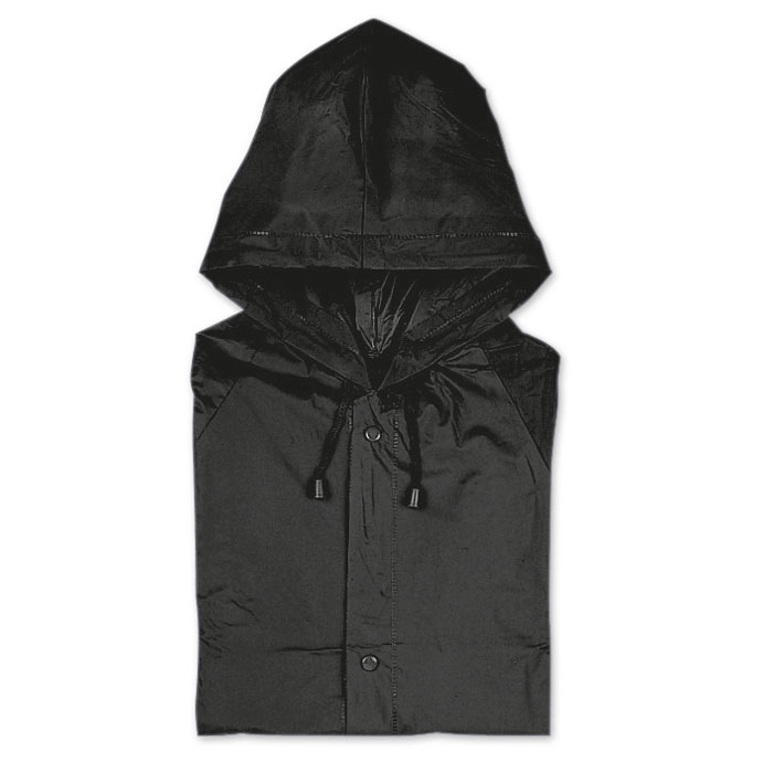 BLADO - PVC raincoat with hood - Black