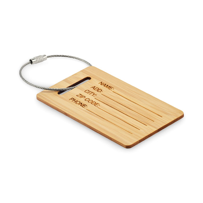 MIO - Bamboo luggage tag