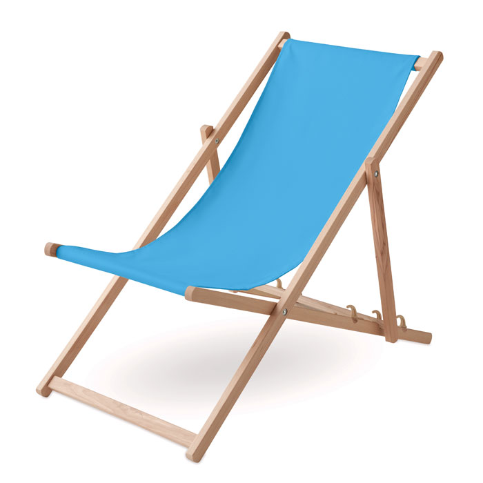 HONOPU - Beach chair in wood - Turquoise