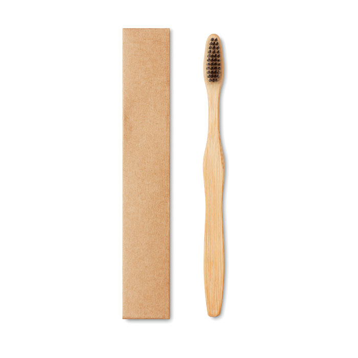 DENTOBRUSH - Bamboo toothbrush in Kraft box - Black