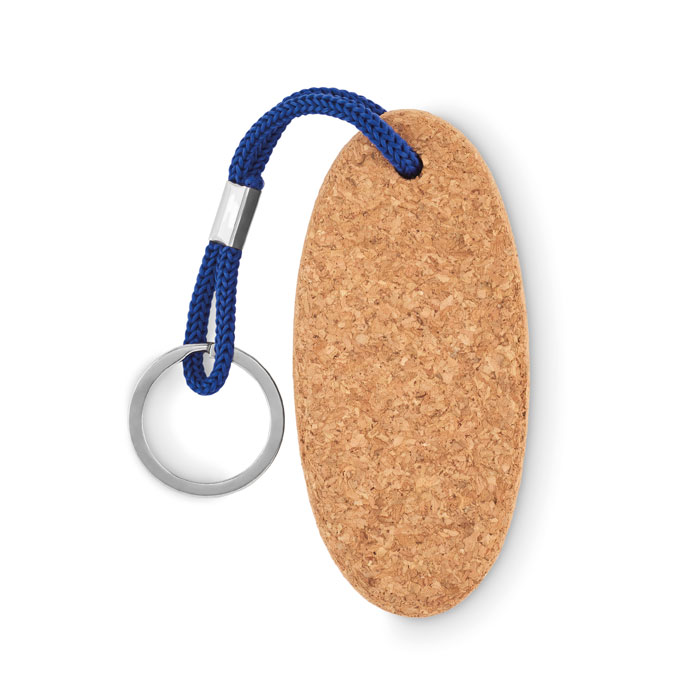 BOAT - Floating cork key ring - Royal Blue