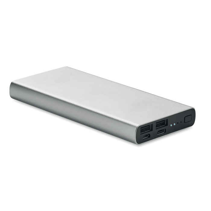 POWERFLAT 10C - Powerbank 10000mAh 18W - Matt Silver