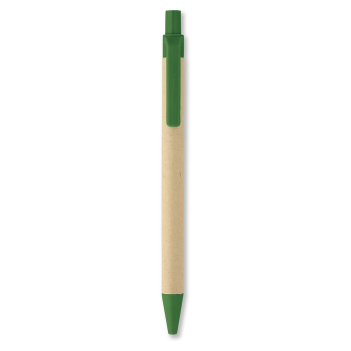 CARTOON - Paper/corn PLA ball pen - Lime
