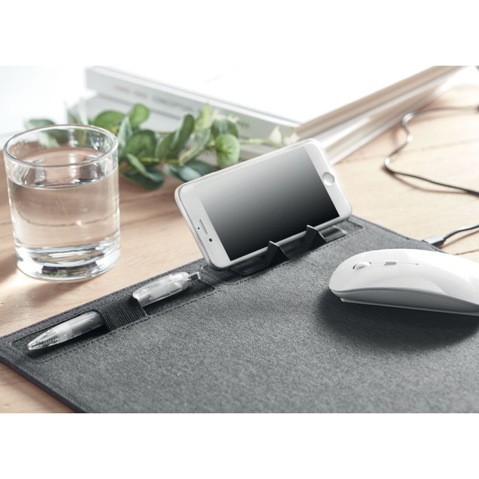 SUPERPAD - RPET mouse mat charger 15W