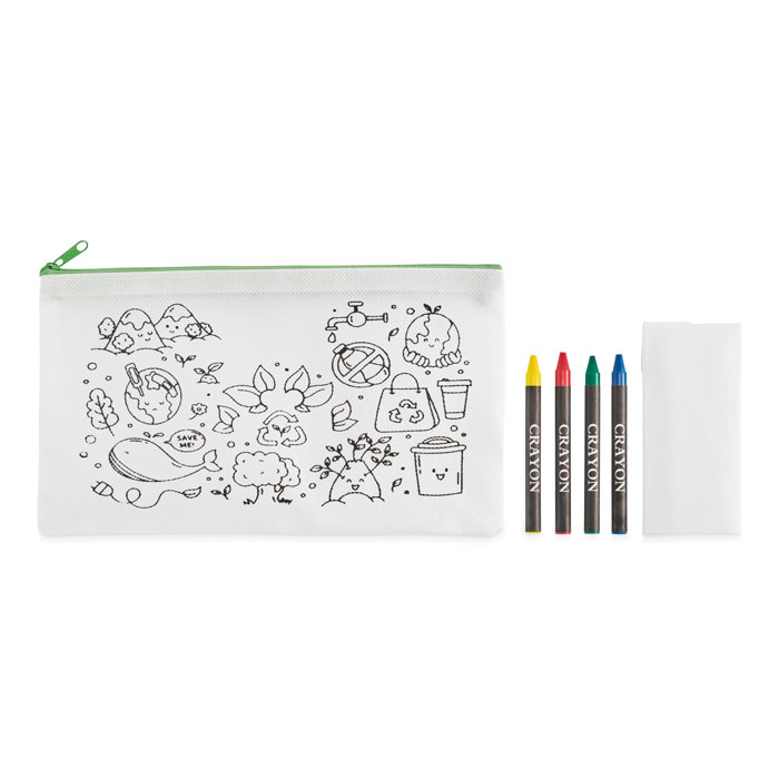 CRAY - Pencil case with 4 crayons