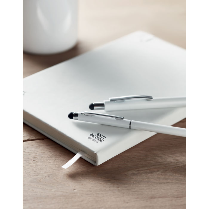 BLANQUITO CLEAN - Antibacterial stylus ballpen