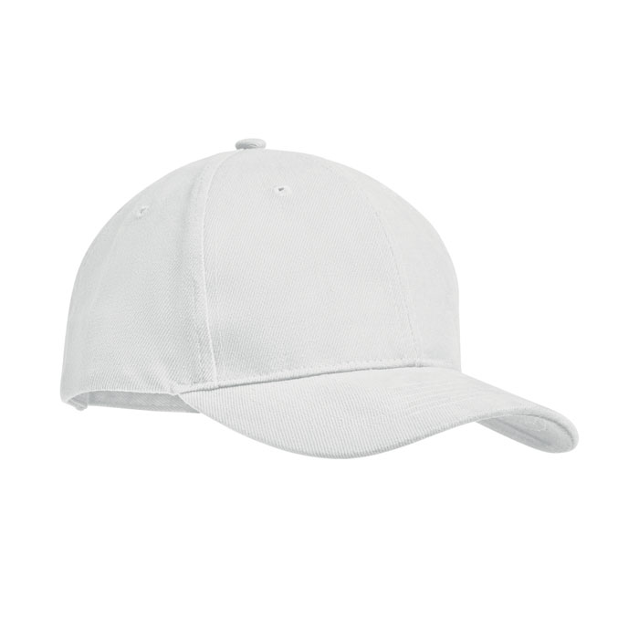 TEKAPO - 6 panel baseball cap 270 gr/m - White
