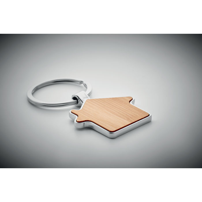 BURNIE - House key ring metal bamboo