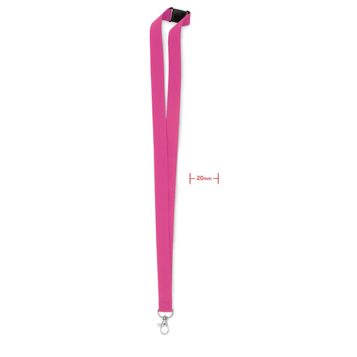 PANY - Lanyard with metal hook 20 mm - Fuchsia